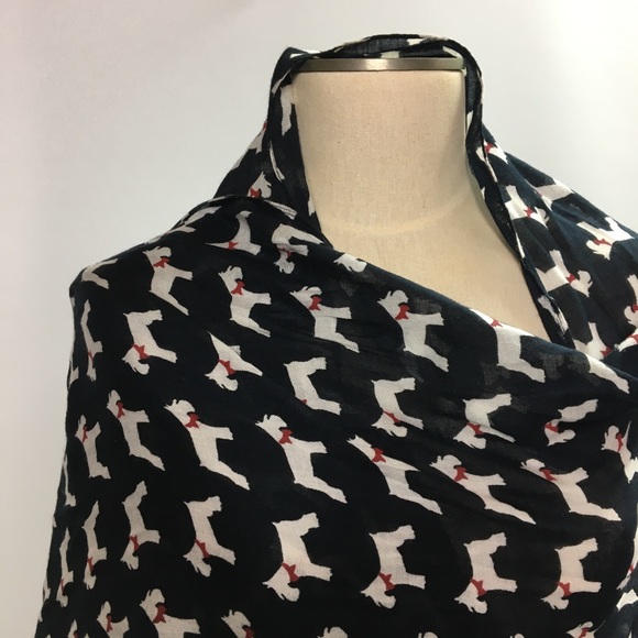 Accessories - Scarf Schnauzer Dogs black white shawl wrap